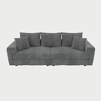 Streamdale Furniture 82.7" Plush Corduroy 3-Seat Sofa, Modern Comfy Upholstered Cloud Couch