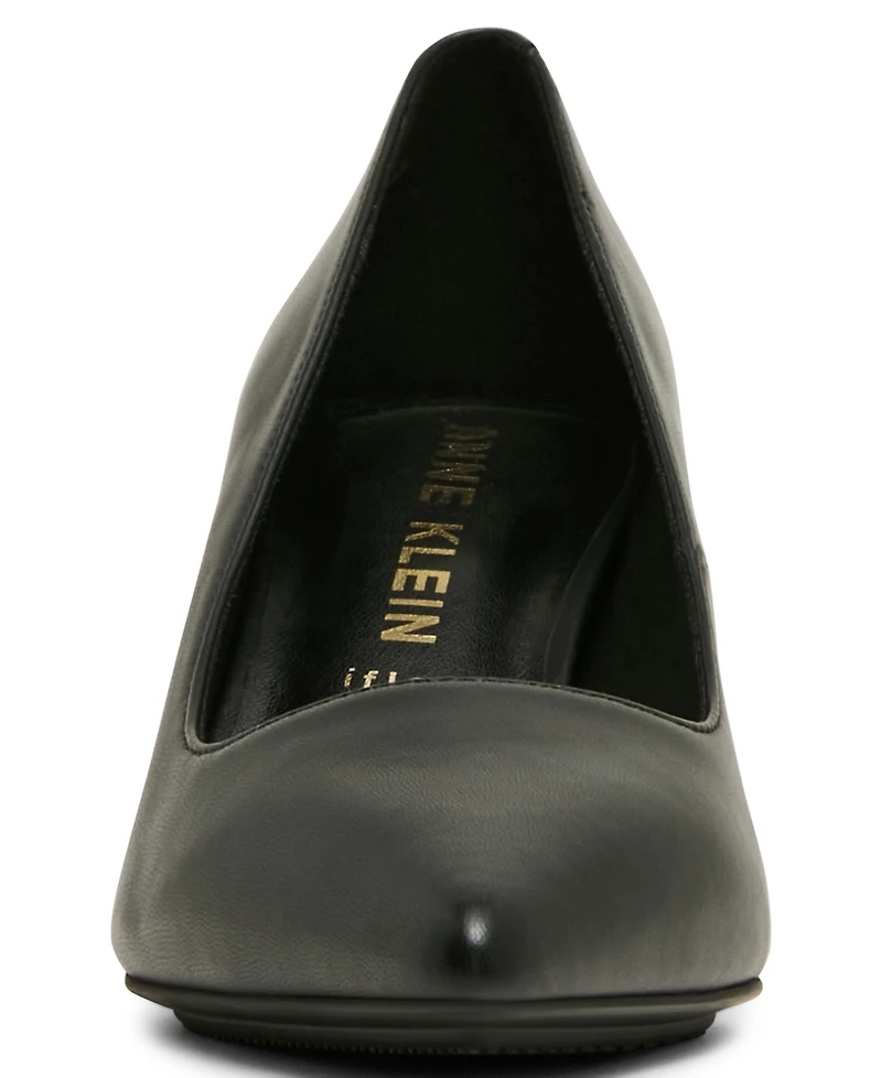 Anne Klein Women's Relena Leather Slip-On Pumps