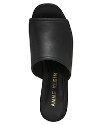Anne Klein Women's Primo Block Heel Slip-On Sandals
