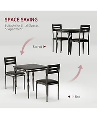 gaomon 2-Person 3-Piece Compact Dining Table Set