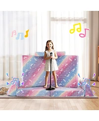 Gouun 8-Piece Modular Kids Play Couch Glow-in-the-Dark Toddler Sectional