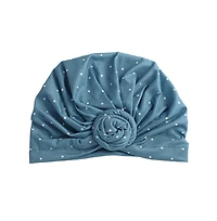 Headbands of Hope Women's Luxe Bamboo Hope Turban Dark Jade Polka Dot