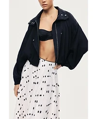 Nocturne Women's High-Neck Gathered Jacket