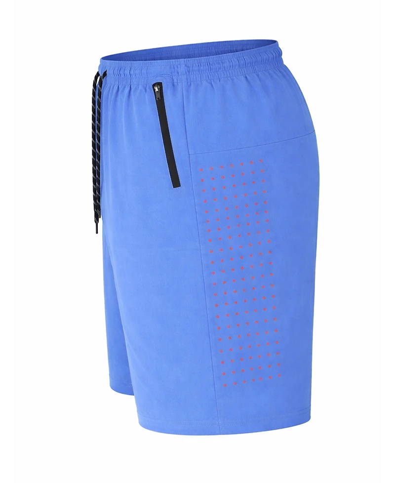 Galaxy By Harvic Jump Start Men's Performance Training Shorts With Zipper Pockets-5 Pack