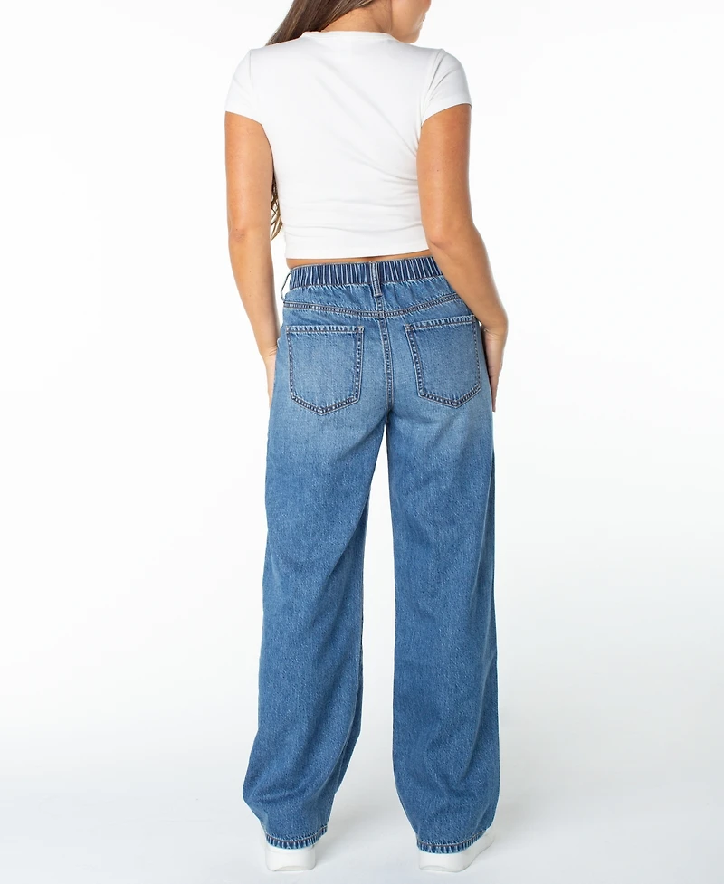 Celebrity Pink Juniors' High-Rise Wide-Leg Jeans