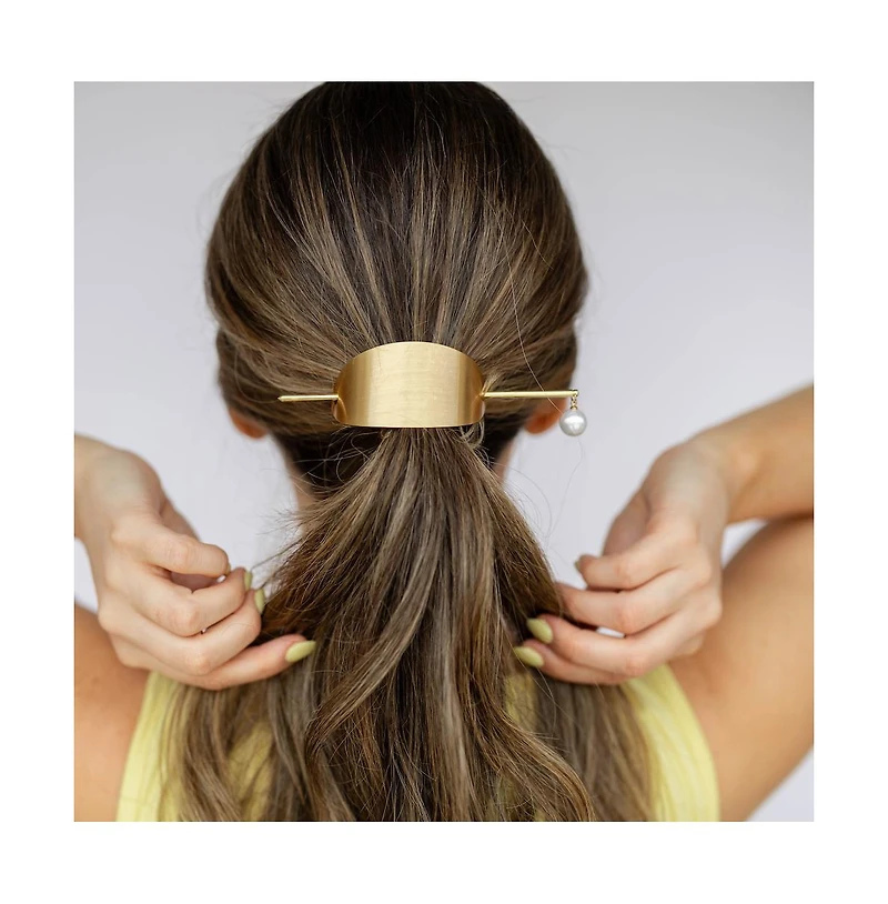 Headbands of Hope Women's Pearl Drop Ponytail Hair Cuff