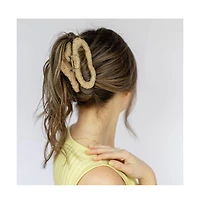 Headbands of Hope Women's Large Oval Threaded Claw Clip