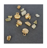 Headbands of Hope Women's Mini Claw Clip Set of 4 - Gold Seashell