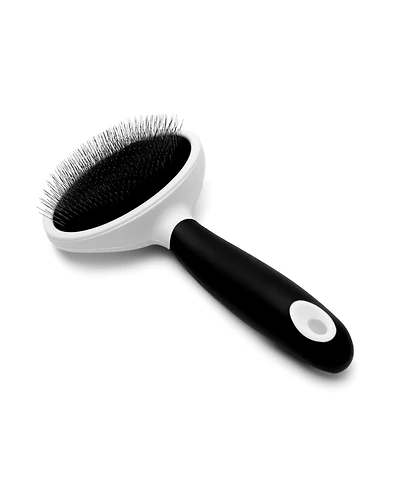 Aronkl Steel Pin & Nylon Bristle Pet Brush for Dogs & Cats