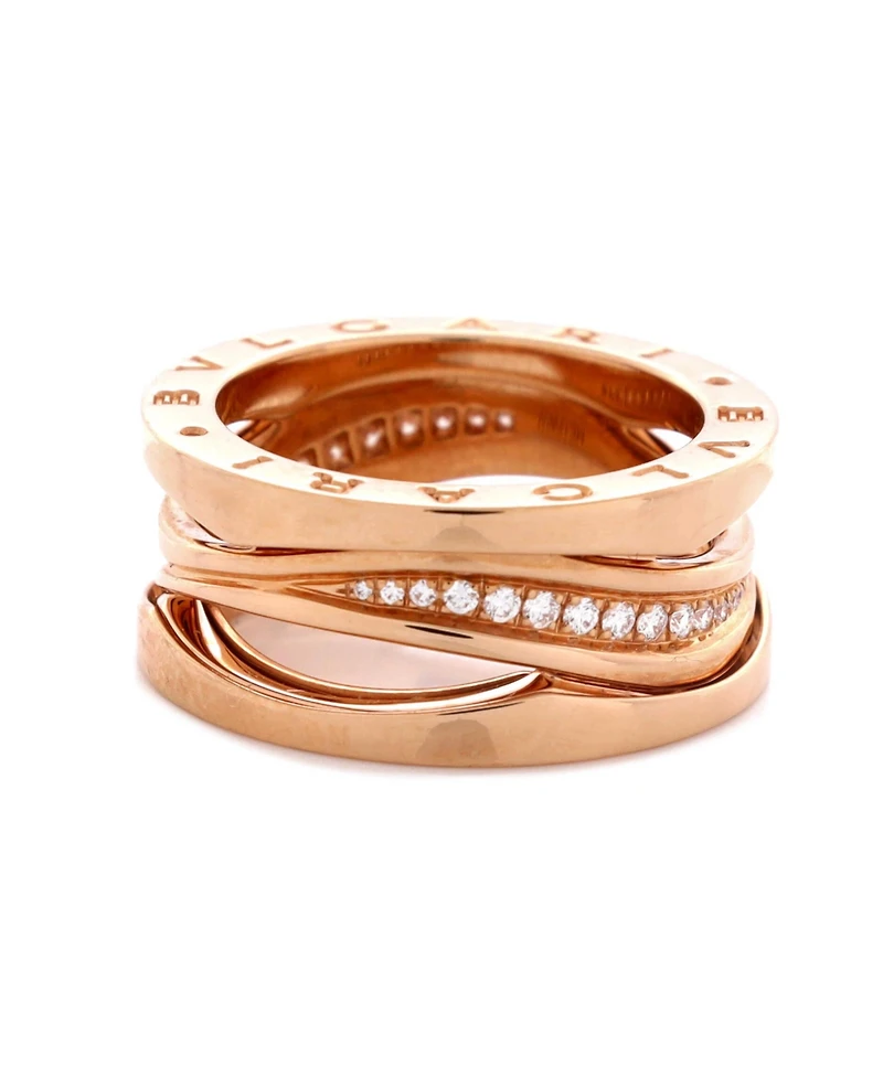 Pre-Owned Bvlgari B.Zero1 Design Legend Zaha Hadid Three Band Ring