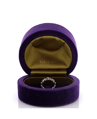 Pre-Owned Gucci Gg Flora Band Ring