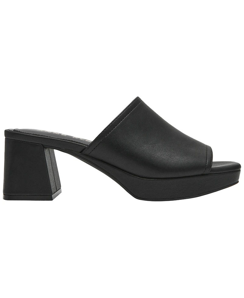 Anne Klein Women's Primo Block Heel Slip-On Sandals