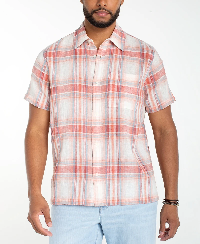 Liverpool Los Angeles Men's Short-Sleeve Button-Up Shirt