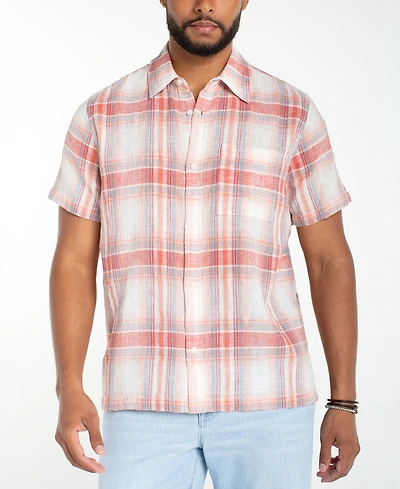 Liverpool Los Angeles Men's Short-Sleeve Button-Up Shirt