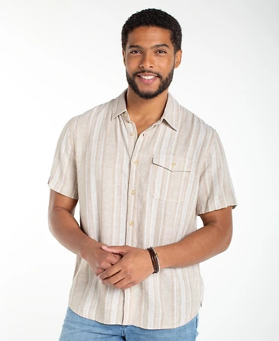 Liverpool Los Angeles Men's Short-Sleeve Button-Up Shirt
