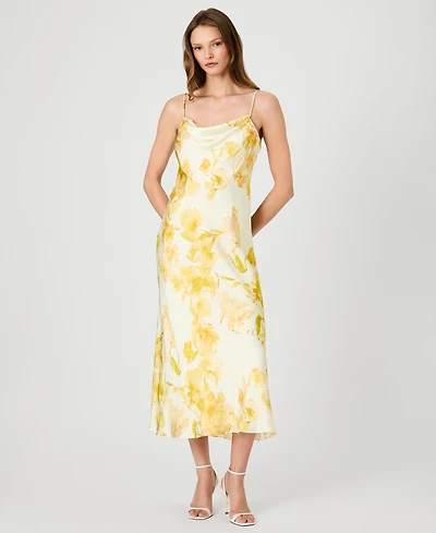 French Connection Women's Printed Cowl Neck Dress