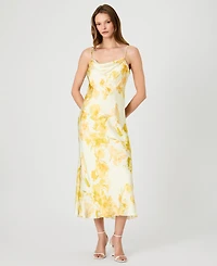 French Connection Women's Printed Cowl Neck Dress