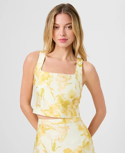 French Connection Women's Printed Cropped Top