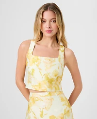 French Connection Women's Printed Cropped Top