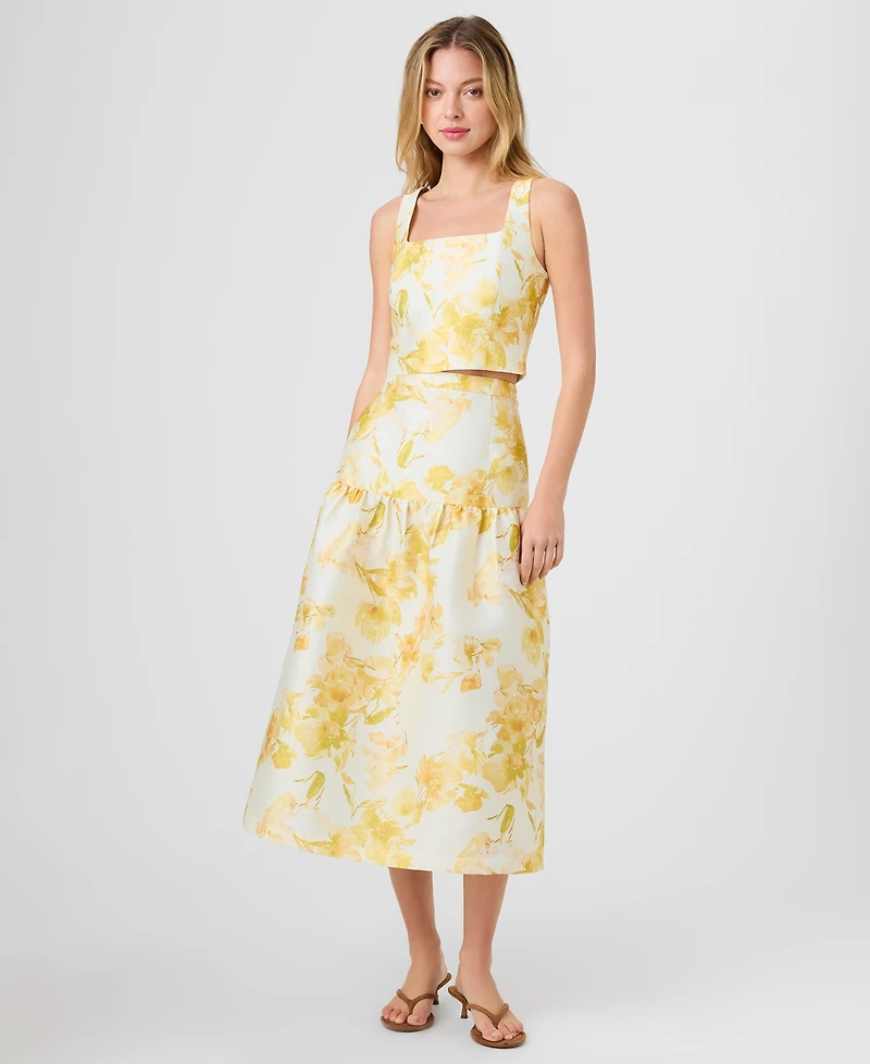 French Connection Women's Printed Midi Skirt