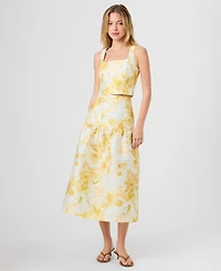 French Connection Women's Printed Midi Skirt