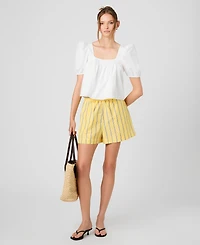 French Connection Women's Striped Drawstring Shorts