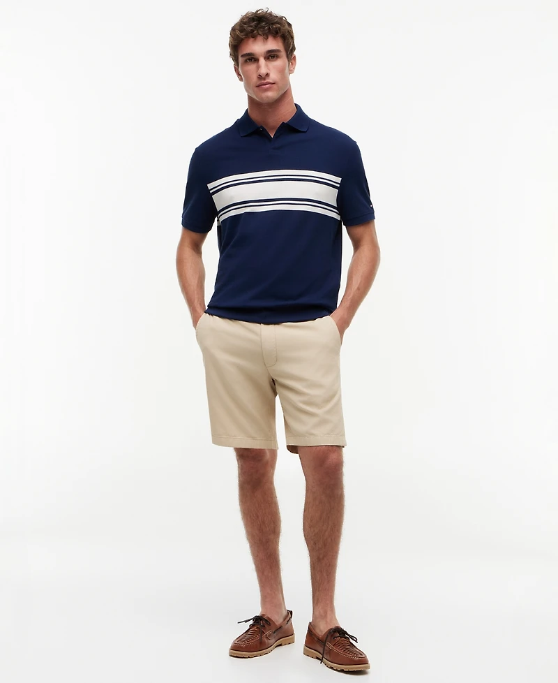Tommy Hilfiger Men's Placed Breton Stripe Polo Shirt