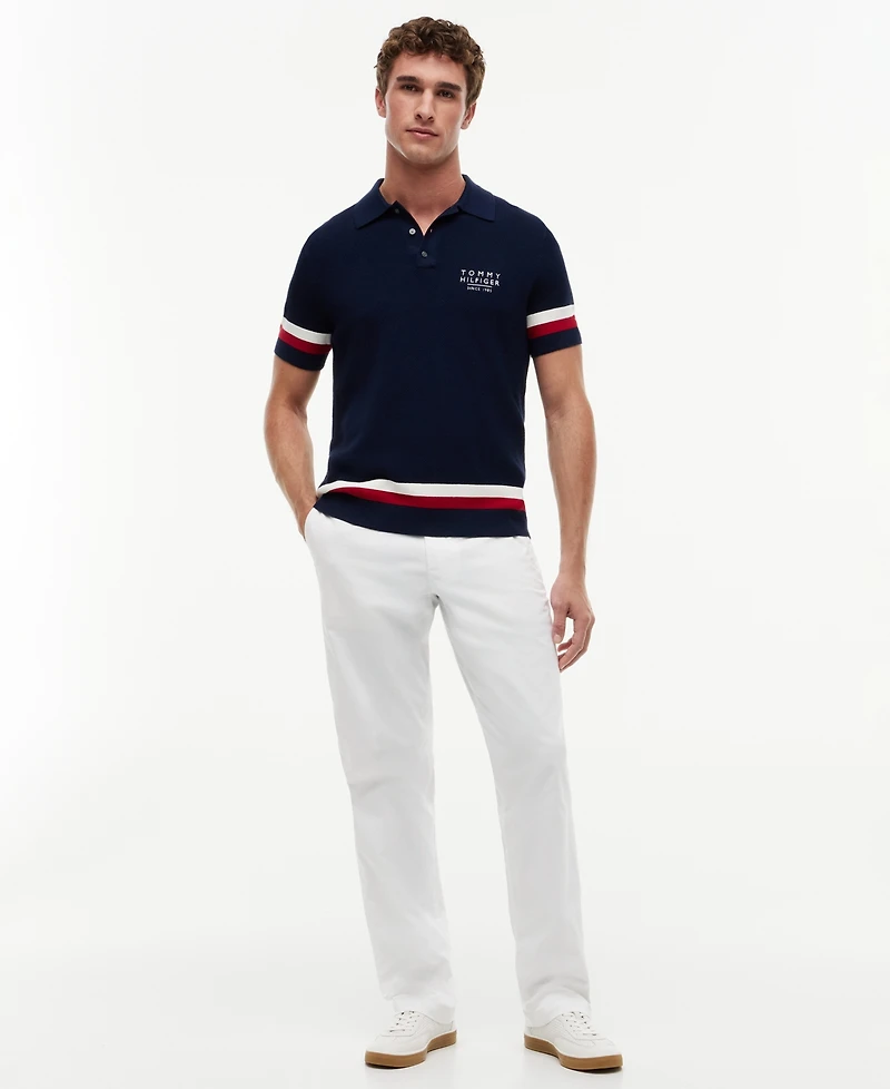 Tommy Hilfiger Men's Short-Sleeve Polo Sweater