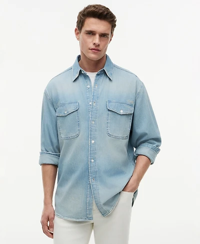 Tommy Hilfiger Men's Regular-Fit Indigo Shirt