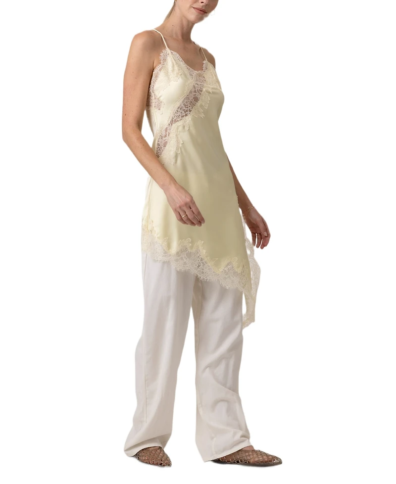 Line & Dot Women's Emel V-Neck Asymmetrical Dress