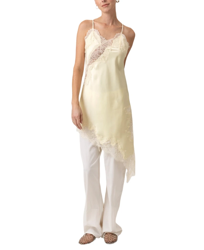 Line & Dot Women's Emel V-Neck Asymmetrical Dress
