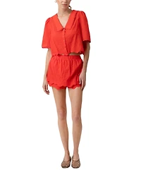 Line & Dot Women's Rou Short-Sleeve Shirt