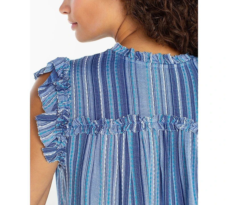 Liverpool Los Angeles Petite V-Neck Blouse