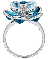 Macy's Blue Topaz (7-1/3 ct. t.w.) Ring Sterling Silver