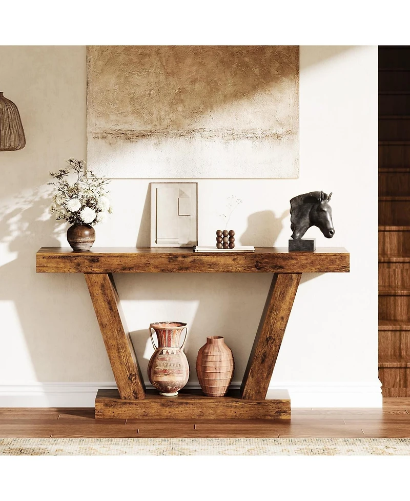 gaomon 63 in Long Console Table, Wooden Sofa Narrow Entryway Table for Hallway, Behind The Couch, Accent Table for Living Room, Entrance