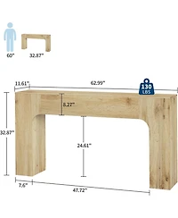 gaomon 63'' Slim Console Table for Entryway