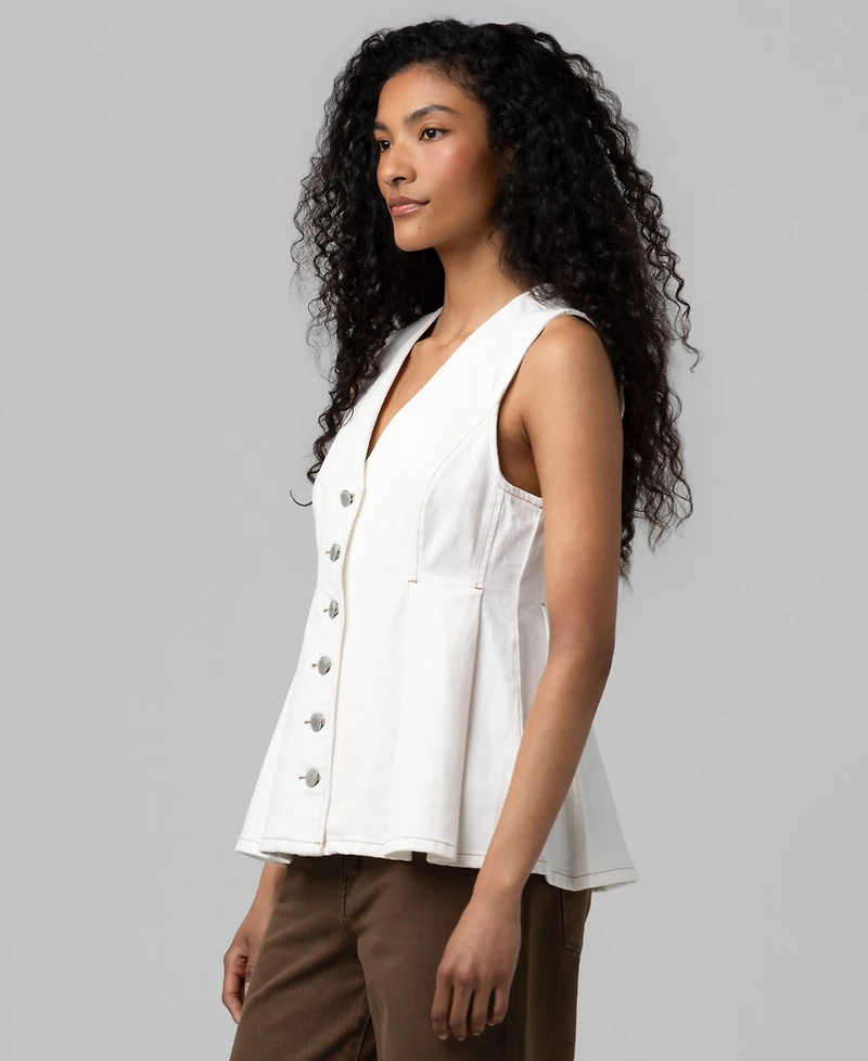 Blank Nyc Women's V-Neck Sleeveless Top
