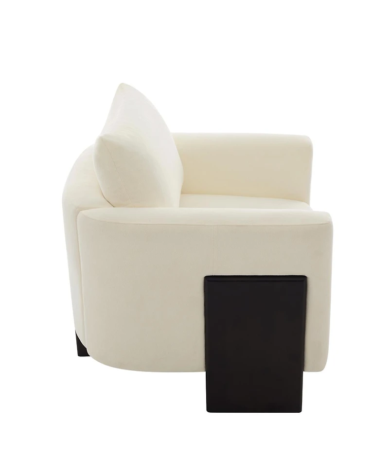 Streamdale Furniture Cloud Sofa Set with Rubberwood Legs
