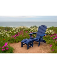 Jiallo Grand Collection Folding Large Adirondack Chair Pine Wood