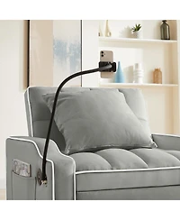 Streamdale Furniture 3-in-1 Convertible Sleeper Sofa Chair Bed with Usb/Type-c
