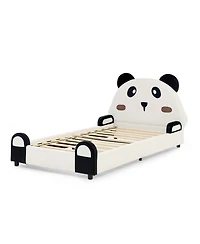 Streamdale Furniture Panda Kids Bed, Padded Edges, Solid Wood Frame