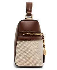 Anne Klein Small Canvas Convertible Train Case Handbag