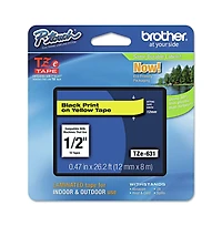 Brother P-Touch TZE631 0.47 in. x 26.2 ft. TZe Standard Adhesive Laminated Labeling Tape
