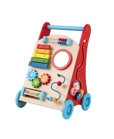 Slickblue Baby Walking Toy with Handle and Wheels for Boys and Girls