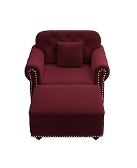 Streamdale Furniture Chesterfield Sofa with Nailhead Trim