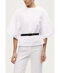 Nocturne Women's Belted Oversized T-Shirt