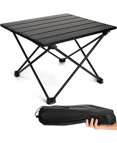 Gnuadz Camping Folding Table Portable Aluminum Outdoor Picnic Beach Camping Outdoor Recreation Gear