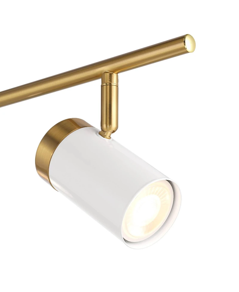 Pro Track 4-Light Heads Led Ceiling Track Light Fixture Kit GU10 Dimmable Directional Modern Kitchen Bathroom 32