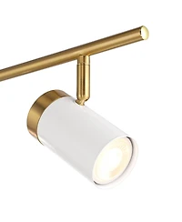 Pro Track 4-Light Heads Led Ceiling Track Light Fixture Kit GU10 Dimmable Directional Modern Kitchen Bathroom 32