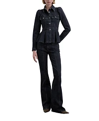 Scalpers Women's Bootcut Jeans Buttons